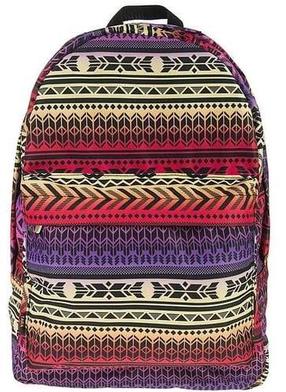 Skolas mugursoma Aztec, daudzkrāsaina, 42 cm x 28 cm x 13 cm