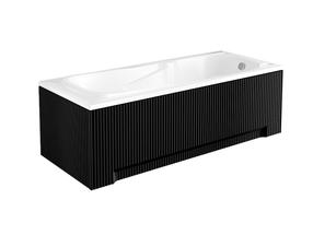 Ванна, встраиваемая Besco Majka Nova, 170 см x 70 см x 58.5 см, прямоугольный, белый цв./черный цв.