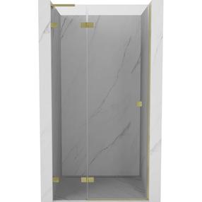 Dušo durys Mexen Lunar L, 125 cm x 200 cm, skaidri sp./aukso sp./grūdintas