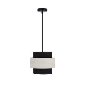 Lampa karināms Candellux Lighting Benta, E27, 1 x 40 W, melna krās./krēmkrāsa krās. / melna krās.