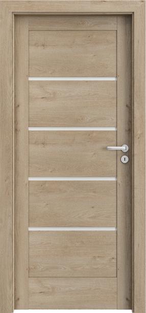 Vidaus durų varčia Domoletti Verte Home G4 Verte Home G4, kairinės, ąžuolo sp., 203 x 74.4 x 4 cm
