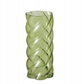 Vāze Boltze Curvo, 30 cm, zaļa krās.