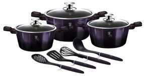 Набор кастрюль и сковородок, c аксессуарами Berlinger Haus Purple Eclipse BH-7141
