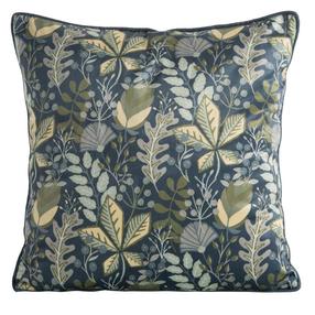 Dekoratīvs spilvena pārvalks Velvet 107, zilimelns krās., 45 cm x 45 cm