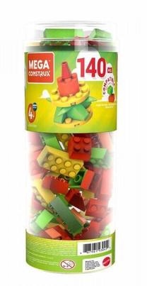Kaladėlės Mattel Mega Bloks Medium Tubes, 140 vnt.