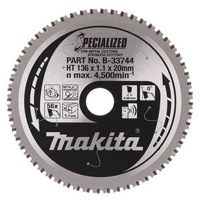 Pjovimo diskas kampiniam šlifuokliui Makita, 136 mm x 1.1 mm x 20 mm