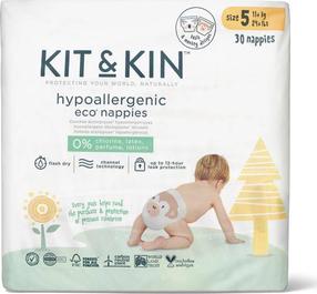 Sauskelnės Kit & Kin Eco Diapers, 5 dydis, 12 kg, 30 vnt.