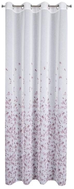 Naktinė užuolaida ZKNF-01, balta sp./violetinė sp., 140 cm x 250 cm