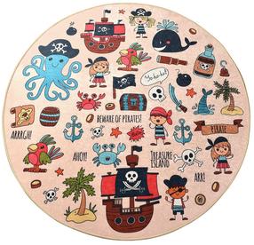 Kilimas vidaus Conceptum Hypnose Pirate, įvairių spalvų, 200 cm x 200 cm