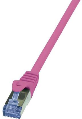 Laidas Logilink CAT 6a S/FTP CQ3069S RJ-45 8P8C, RJ-45 8P8C, 3 m, rožinė sp.