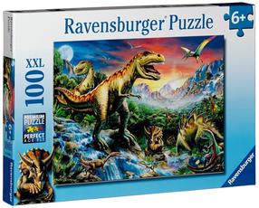 Dėlionė Ravensburger Dinosaurs 10665, 49 cm x 36 cm, 100 vnt., įvairių spalvų