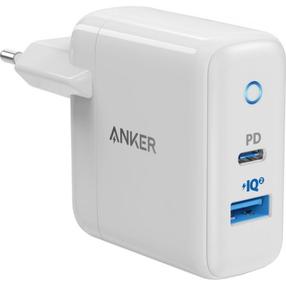 Telefoni laadija Anker PowerPort, USB/USB-C, valge v., 35 W