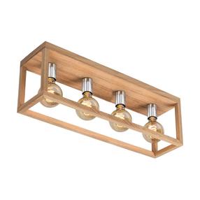 Šviestuvas lubų Spot-Light Kago, E27, 4 x 60 W, ruda sp. / ruda sp.