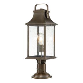 Pastatomas lauko šviestuvas Quintiesse Grant, 60W, E27, IP44, bronzos sp., 21.6 cm x 64.8 cm