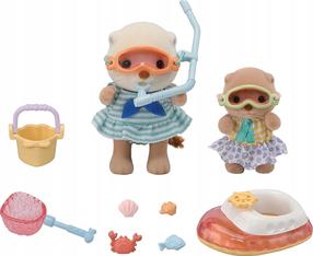Figūrėlių rinkinys, su priedais Sylvanian Families Sea Otter Sisters 5804, įvairių spalvų