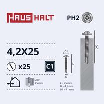 Savisriegis Haushalt, 4.2 mm x 25 mm, 25 vnt.