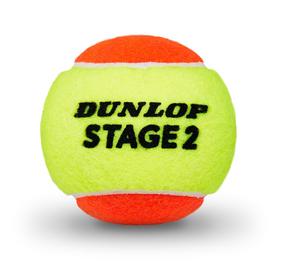 Teniso kamuoliukų rinkinys Dunlop STAGE 2 ORANGE ITF, 3 vnt.