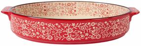 Keramikinis kepimo indas Home4you Star Bake, raudona sp., 33.2 cm x 20.3 cm