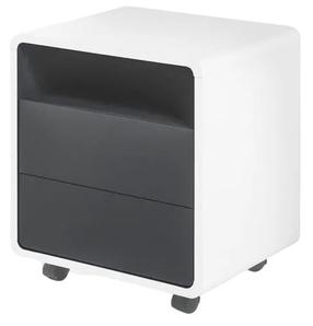 Stalčių blokas MC Akcent Tadeo 40171WG7, antracito sp./balta sp., 55 cm x 47 cm x 38 cm