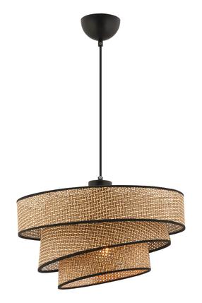 Lampa griesti Opviq Couper Hazeran, E27, 1 x 45 W, brūna krās. / melna krās.