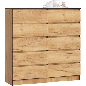 Komoda Akord K120, ruda sp., 121 cm x 120 cm x 40 cm