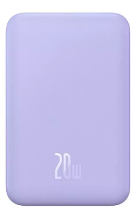 Lādētājs-akumulators (Power bank) Baseus Mini, 5000 mAh, 20 W, violeta krās.
