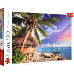 Dėlionė Trefl Bora Bora Island 37485, 34 cm x 48 cm, 500 vnt., įvairių spalvų