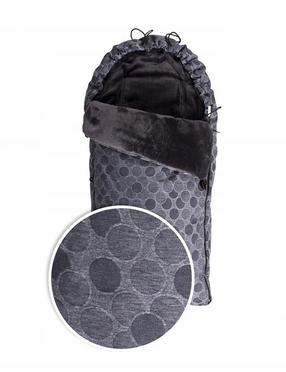 Žieminis miegmaišis kūdikiui BabyMatex Cocoon, grafito sp., 100 cm x 50 cm