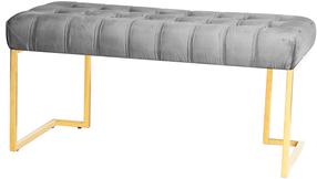 Prieškambario suoliukas Kayoom Rare 200, aukso sp./pilka sp., 100 cm x 47 cm x 48 cm