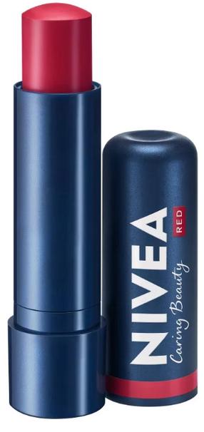 Lūpų balzamas Nivea Caring Beauty, 4.8 g, red sp.