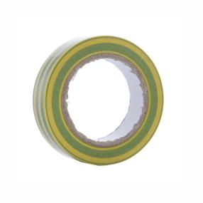 Elektrības izolācijas lente Bycom, 0.13 x 15 mm. 10 m. dzeltena/zaļa