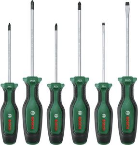 Otsikute komplekt Bosch 1600A02BX7, kuusnurkne/lame, 6 tk