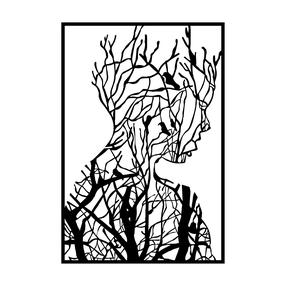 Sienos dekoracija Wallity The Beauty Tree, 48 cm x 70 cm