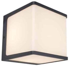 Sieninis lauko šviestuvas Lutec Doblo, 19.1W, LED, IP54, tamsiai pilka sp., 15 cm x 15 cm