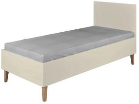 Vaikiška lova Kocot Kids Kubi LKU_KA_18-8BS_BM, balta sp., 80 x 180 cm, be patalynės dėžės, be čiužinio