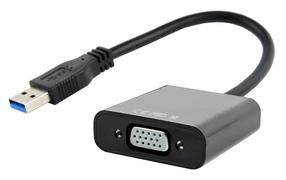 Adapteris Gembird USB / VGA USB 3.0 A male, VGA female, 0.15 m, juoda