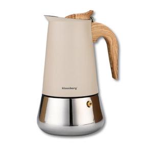  Moka kavinukas Klausberg KB 7996, 0.45 l, smėlio sp.