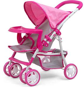 Nukukäru Milly Mally Kate Prestige, valge v./roosa v./hall v.