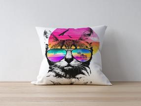 Dekoratyvinės pagalvėlės užvalkalas Mioli Decor 1026, balta sp./įvairių spalvų, 43 cm x 43 cm