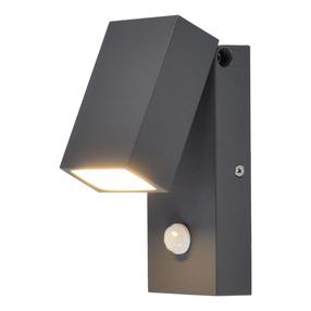 Sieninis lauko šviestuvas Tope Seto, 5W, LED, IP65, antracito sp., 9.5 cm x 15.5 cm