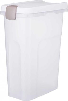 Dėžė gyvūnų ėdalui laikyti Trixie, 25 l, 39 cm x 24 cm x 51 cm, balta sp.