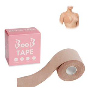Krūtinės formavimo juosta Tomaz Sport Boob Tape, 500 cm x 5 cm, ruda sp.