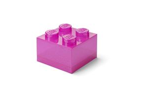 Uzglabāšanas kaste ar vāku LEGO® Brick 40090801, violeta krās., 25 x 25 x 19 cm