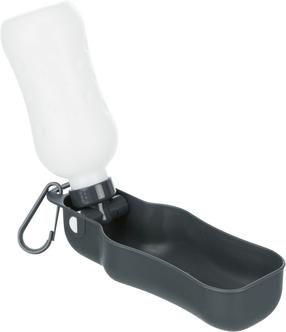 Girdykla šunims Trixie Bottle with Bowl, 0.25 l, pilka sp.