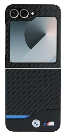 Telefoni ümbris BMW Carbon Blue Line, must v., Samsung