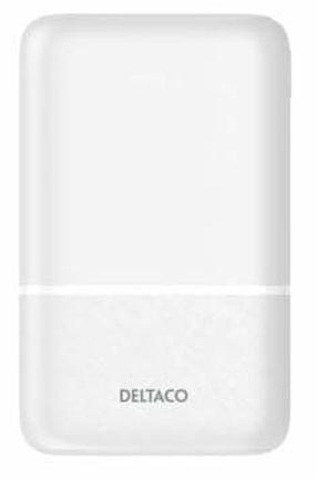 Nešiojamas įkroviklis (Power bank) Deltaco PB-C1005, 10000 mAh, 10.5 W, balta sp.