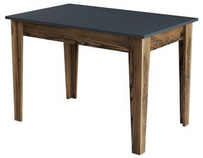 Virtuvinis stalas Kalune Design Kiev 504, antracito sp./riešuto sp., 72 cm x 110 cm x 75 cm