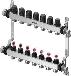 Коллектор Uponor 1140838, регулируемый, 7 колец