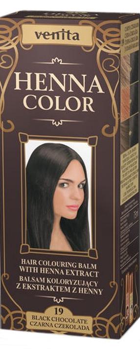 Matu krāsa Venita Henna Color, black chocolate krās., Black Chocolate 19, 50 ml