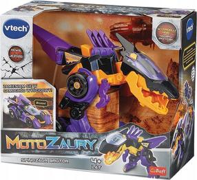 Transformeris dinozauras VTech MotoZaury Spinozaur Brutor 61943, oranžinė sp./violetinė sp.